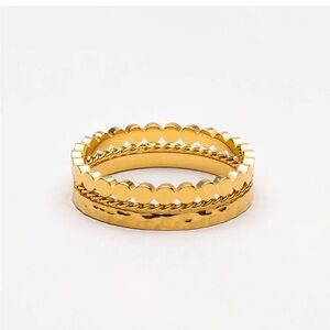 Elegant Gold Stacking Rings